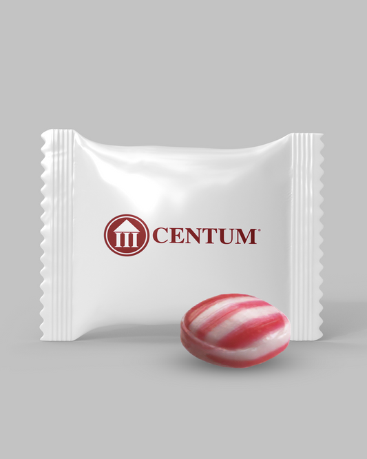 Individually Wrapped Red Striped Peppermint Candies (1000 Candies)